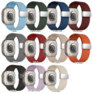 Correa Elástica de Nailon con Cierre Magnético para Relojes Apple, Correa Deportiva para Hombre y <span class=keywords><strong>Mujer</strong></span>, Tela Elástica para iWatch Series - Product Image 6