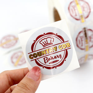 Etiquetas adhesivas de sello de comida autoadhesivas impermeables personalizadas de MOQ bajo para caja de comida para llevar - Product Image 3