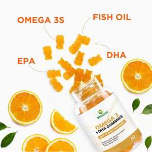 Gummies d'huile de poisson Oméga 3 + DHA OEM/ODM – Complexe de vitamines et minéraux – Compléments quotidiens pour la flexibilité articulaire, la santé cardiaque et cérébrale - Product Image 6
