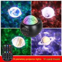 Mini projecteur étoiles et lune, effet aurores boréales, veilleuse de chevet créative pour chambre à coucher, couleurs RGB, USB, pour une ambiance transfrontalière éclatante