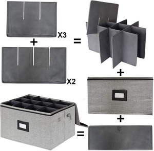 Couvercle et poignée de haute qualité, boîte de rangement <span class=keywords><strong>pour</strong></span> <span class=keywords><strong>verres</strong></span> <span class=keywords><strong>à</strong></span> vin, gobelets pliables - Product Image 3