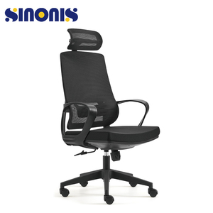 Sinonis Modern Ergonomic <b>Plastic</b> <b>Frame</b> Executive Office Chair with Reversible Revolving Adjustable Headrest for Home Office - Product Image 3