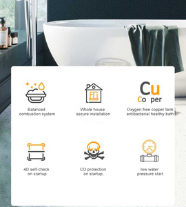 <span class=keywords><strong>Chauffe</strong></span>-<span class=keywords><strong>eau</strong></span> <span class=keywords><strong>instantané</strong></span> au gaz naturel 8-16L en cuivre à température constante mural, classe d'efficacité énergétique, allumage électronique pour - Product Image 6