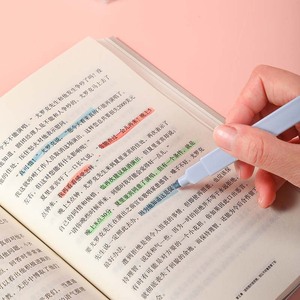 12 Pcs/Set Double Tip Aesthetic <strong>Bible</strong> Highlighter Pen for Journaling Kawaii Pastel Markers Set Stationery School Office Supplies - Product Image 3
