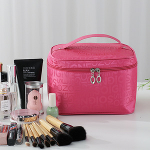 Korean Version Portable Travel Cosmetic <b>Case</b> Large Capacity Eco-friendly Reusable Waterproof <b>Makeup</b> Bag Zipper Durable - Product Image 5