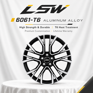 ล้อฟอร์จ LS8180 ขนาด 18 19 20 นิ้ว 5x112 5x120 สำหรับเปลี่ยนแทนของแท้ สีดำเงา ขอบขัดเงา สำหรับรถยนต์เมอร์เซเดสและนิสสัน - Product Image 4