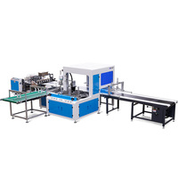 Machine de positionnement visuel entièrement automatique pour boîtes avec couvercle et plateau, dotée d'une fonction de collage de boîtes
