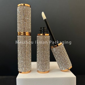 ใหม่ที่ว่างเปล่ารอบเงาBlingทองเพชรลิปกลอสเจลอายไลเนอร์ขวดมาสคาร่าคอนเทนเนอร์หลอดบรรจุภัณฑ์ด้วยRhinestone - Product Image 4