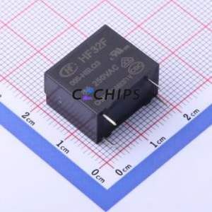 HF32F/005-HSLQ3 Power Relay Through hole,10.2x18.4mm Relay 5V 1 Normally Open: 1A (SPST-Normally Open)::: 4 3A-30VDC/3A-250VAC - Product Image 1