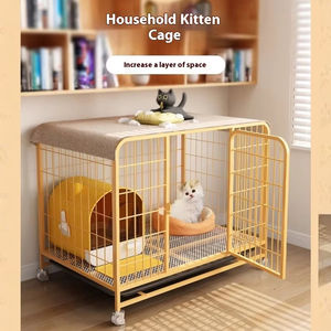 Super grande <span class=keywords><strong>maison</strong></span> d'intérieur pour <span class=keywords><strong>chat</strong></span> avec lit <span class=keywords><strong>toilette</strong></span> Cage exclusive pour chats chiens ménage espace libre non occupé en plastique - Product Image 1