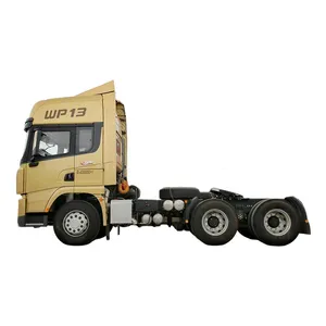 6x4 טרקטור משאית מנוע ZF 12F & 4R AMT תיבת הילוכים 50 טון משאית טרקטור