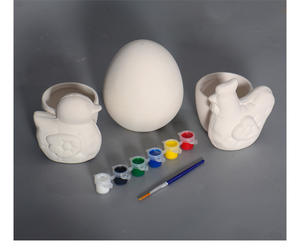 Bricolage <span class=keywords><strong>Couleur</strong></span> Peinture Jouet Jouets Éducatifs Plâtre Jeu Peinture pour Enfants Noël, Pâques Moule et Peinture Artisanat Kit pour Enfants - Product Image 4