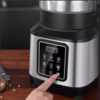 Machine à lait de soja commerciale en acier inoxydable 6L, pour la maison, les cafés, entièrement automatique, broyage, cuisson, tout-en-un, sans ébullition