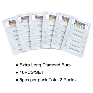 Kit frese dentarie diamantate per apparecchiature dentali da 10 pz/pacco in acciaio inox Bur 25mm FG 1.6mm elettrico <span class=keywords><strong>Ce</strong></span> Weller 3 anni classe II CN;JIA - Product Image 6