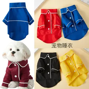 New Teddy Bear Pet Pajamas Small Dog And Cat Clothing In Polyester Print Design For Spring Summer Winter Use