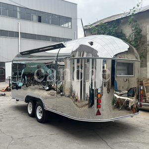 Hot Dog Pizza BBQ Ice Cream Cart Concesión Food Trailer Camión de comida de flujo de aire móvil con equipo de restaurante de cocina completo - Product Image 3