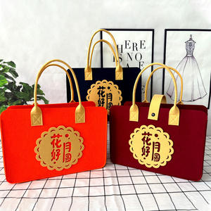 Sac fourre-tout en feutre personnalisé avec logo, écologique, décontracté, grande capacité, sac à main en feutre pour femmes, sac de rangement en feutre de laine - Product Image 1