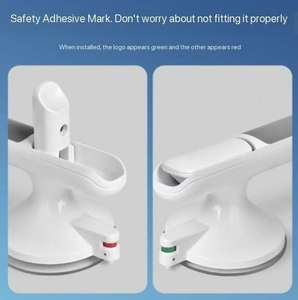 Main courante de couloir d'hôpital en aluminium en plastique PVC anti-dérapant de 140mm - Product Image 3