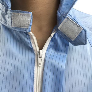 再利用可能な洗える帯電防止クリーンルーム作業服<span class=keywords><strong>ESD</strong></span>ファブリック衣服帯電防止カバーオール - Product Image 2