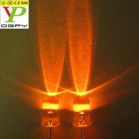 Stock d'usine, diodes LED 5 mm rondes transparentes F5, blanc/vert/rouge/bleu/jaune/orange/rose/violet, haute qualité, 1000 pièces par sac