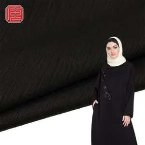 Venta al por mayor Abaya Material tela Arabia Saudita seda Nida tela Abayas para la venta