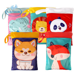 กระเป๋าใส่ชุดว่ายน้ำแบบเปียกและแห้งสำหรับเด็ก ขนาดสั่งทำพิเศษ แบบพกพา กันน้ำ ใช้ซ้ำได้ ลายพิมพ์ ซิปคู่ - Product Image 1