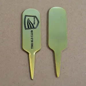 Hot Selling Custom Antique Single Prong Gabel Golf Divot Tool