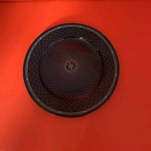 Service de table Hecoo en porcelaine fine, décor rayé gris et noir, pour une décoration de luxe à la maison - Product Image 6