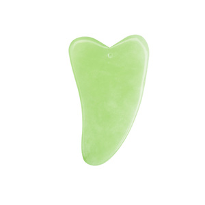 En stock! Naturel vert jade xiuyan corne de buffle guasha gua sha outil avec des sacs-cadeaux - Product Image 3