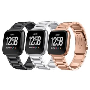 Correa de reloj de metal <span class=keywords><strong>para</strong></span> la banda <span class=keywords><strong>Fitbit</strong></span> <span class=keywords><strong>versa</strong></span> correa de acero inoxidable <span class=keywords><strong>para</strong></span> versa2 <span class=keywords><strong>versa</strong></span> <span class=keywords><strong>Lite</strong></span> - Product Image 1