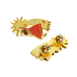 เข็มกลัดติดคอเสื้อรูปหมวกสำหรับสาวอะนิเมะเคลือบแบบแข็งออกแบบได้เอง - Product Image 2