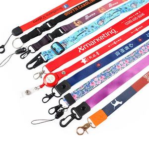 Lanières promotionnelles personnalisées en polyester imprimées par sublimation avec logo, porte-cartes d'identité, lanières anime sur mesure - Product Image 1