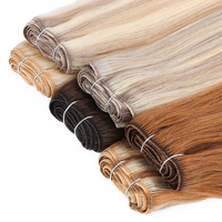 Extensions de cheveux en trame Honor Hair Factory Volume Weft, cheveux vierges russes d'un seul donneur, uniquement blonds avec mèches.