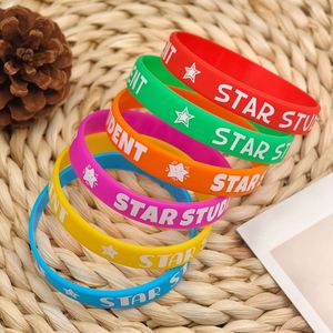 Factory Wholesale Star Student Silicone Wristband School Reward Gift Student Party Inspirational Rubber <b>Bracelet</b> - Product Image 2