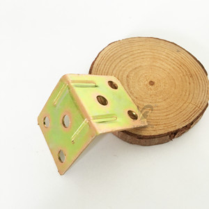 Male Hair <b>90</b> <b>Degree</b> Corner Brace 30x30-1.0mm Color Plated <b>Bracket</b> For Furniture Fixing Hardware Connector - Product Image 2