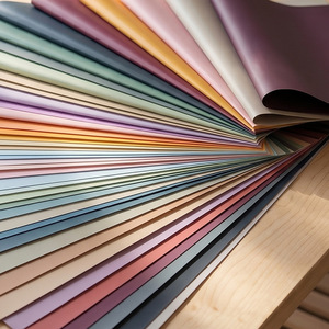 Papier d'emballage pour fleurs en BOPP imperméable de couleur unie, élégant, fait main, pour origami, emballage cadeau, vente en gros, 55x53cm - Product Image 3
