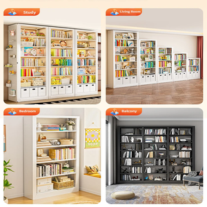 Estantería Minimalista <span class=keywords><strong>de</strong></span> Acero, Estante <span class=keywords><strong>de</strong></span> Almacenamiento <span class=keywords><strong>de</strong></span> Metal para el Hogar, Oficina, Apartamento, Sala <span class=keywords><strong>de</strong></span> Estar, Escuela, Biblioteca, Estudio - Product Image 4