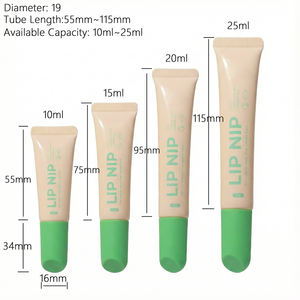 ملمع شفاه 10 لون وردي من البلاستيك الناعم مع غطاء ملمع شفاه فارغ من البولي إيثيلين مع غطاء ملولب وطباعة خاصة - Product Image 3