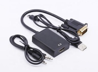 Adaptateur HDMI femelle vers HDMI femelle, avec câble d'alimentation USB, câble Audio 1080P, convertisseur original