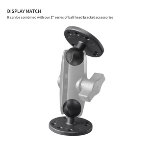 1'' Ball Mount Base with Aluminum Alloy AMPS Hole Round Plate & 1'' Rubber Ball Adapter VIN-B-001 - Product Image 6