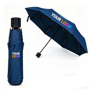 Promotion 3-Folding Uv for Rain Windproof <b>Sun</b> <b>Parasol</b> Custom Gift Print Branded <b>Umbrella</b> With Logo - Product Image 1