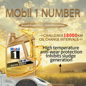 Top Quality Gold <span class=keywords><strong>Mobil</strong></span> No. <span class=keywords><strong>1</strong></span> <span class=keywords><strong>0W40</strong></span> huile moteur entièrement synthétique SN essence véhicule lubrifiant moteur universel 4L - Product Image 6