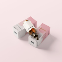 Coffret d'échantillons de parfum pour voiture à base d'huiles essentielles, biodégradable et recyclable, avec gaufrage et pelliculage mat, emballage élégant en boîte en papier
