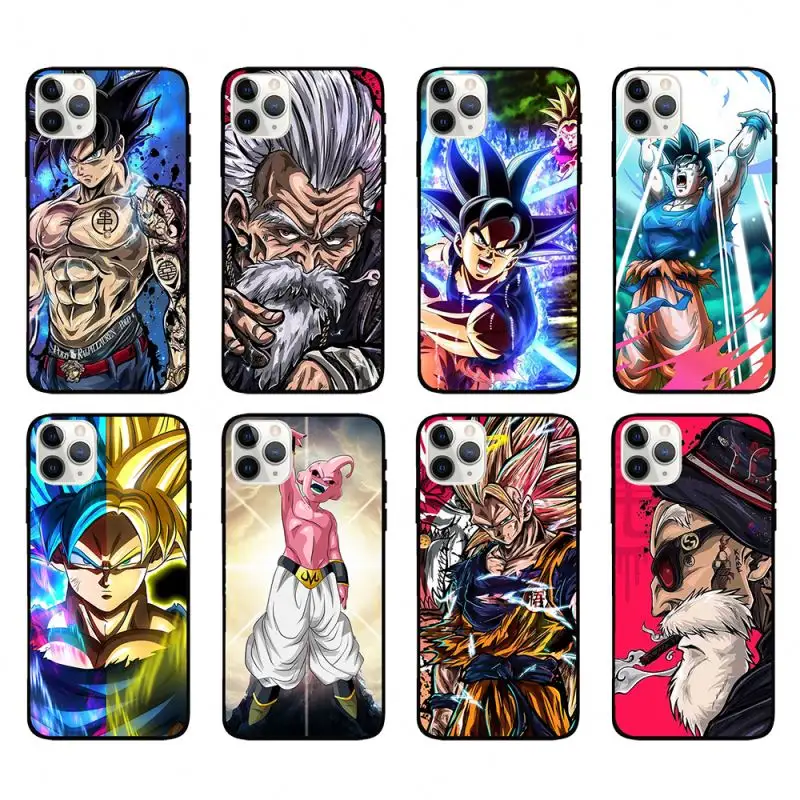Fashion Phone Cover Cartoon Dragon Ball Goku Majin Buu custodia per cellulare per iPhone 12 Pro Max 11 X XS XR 7 8 Plus SE protettivo