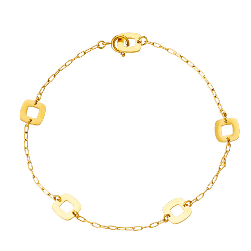Gold--bracelet--16cm+5cm