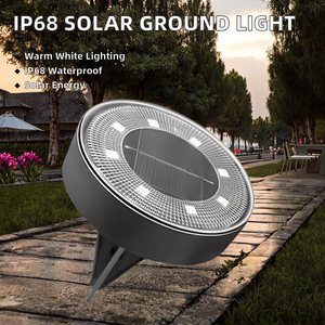 พลังงานแสงอาทิตย์ LED กลางแจ้งกันน้ำสูง, IP68พลังงานแสงอาทิตย์สำหรับทางเดินในสวนในร่ม6000K เวลากลางวันอายุการใช้งานแบตเตอรี่10000ชั่วโมง - Product Image 2