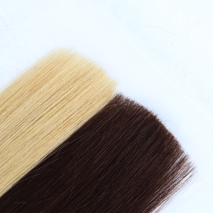 Extensions de cheveux <span class=keywords><strong>en</strong></span> V, cheveux humains vierges, lisses comme des baguettes, extensions de cheveux à fusion, blond naturel, brun - Product Image 6