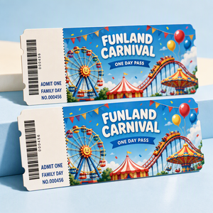 Boletos Personalizados para Eventos al por Mayor con Talones Perforados para Control de Asientos, Diseño Personalizado, Suministro de Calidad Premium al por Mayor - Product Image 1
