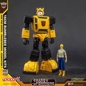 Yolopark <span class=keywords><strong>Transformers</strong></span> <span class=keywords><strong>Bumblebee</strong></span> AMK PRO Figurine de collection officielle pré-assemblée en métal moulé sous pression de 16 cm, Génération 1 - Product Image 3