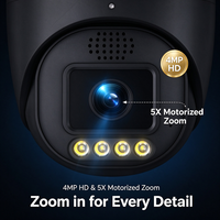 Kamera Dome Keamanan POE Dakang AI Dual Light 4MP Auto Focus 5X Zoom, Penglihatan Malam, Deteksi Gerakan, Sensor CMOS, Garansi 1 Tahun